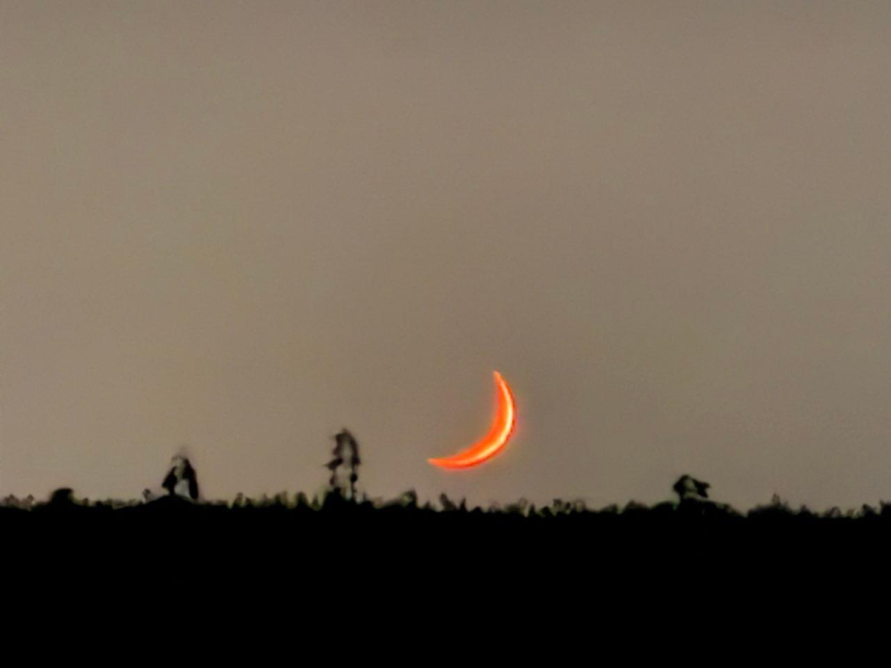The Moon over Lodi, United States — waxing crescent, Lunar Day 4