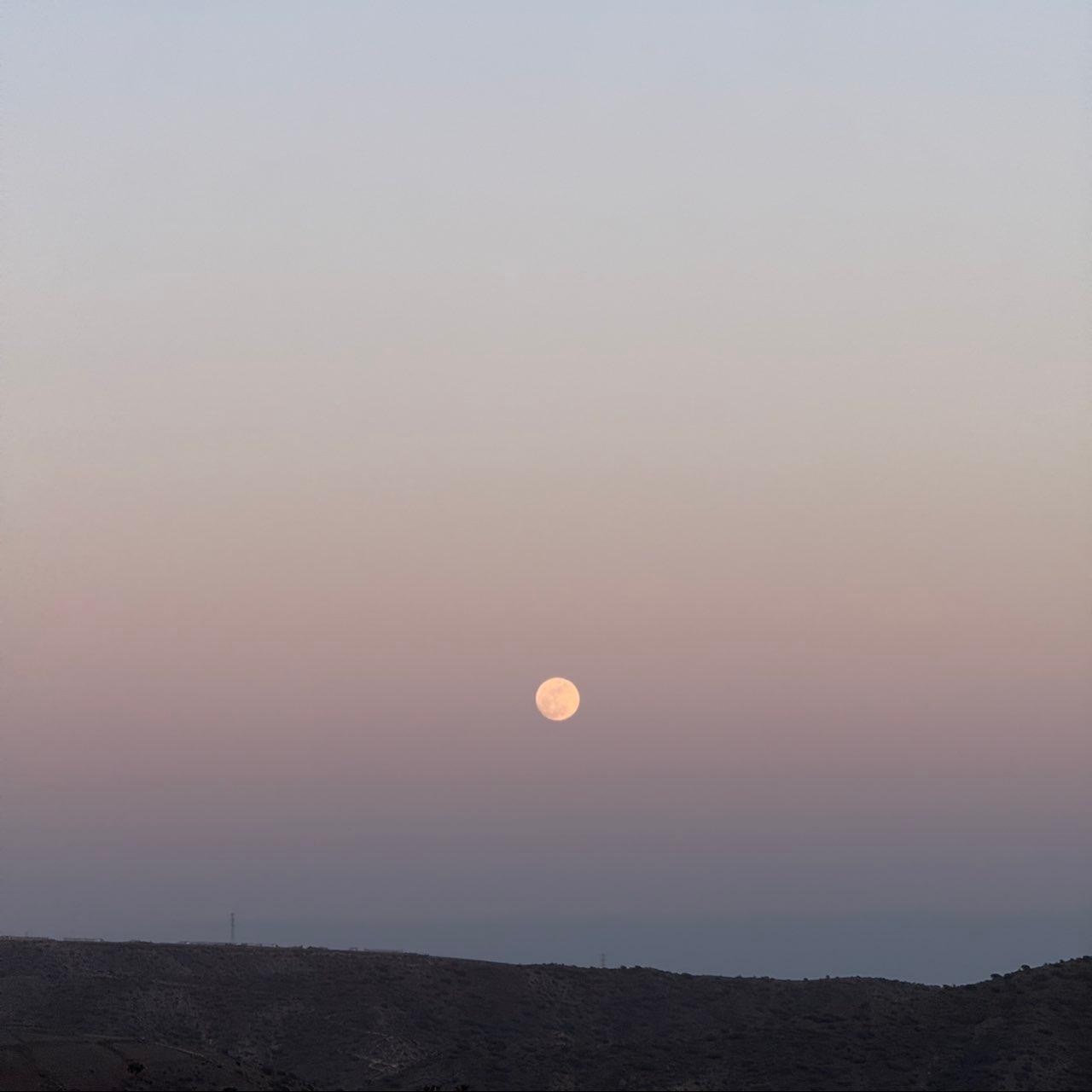 The Moon over Mogán, Spain — full moon, Lunar Day 15