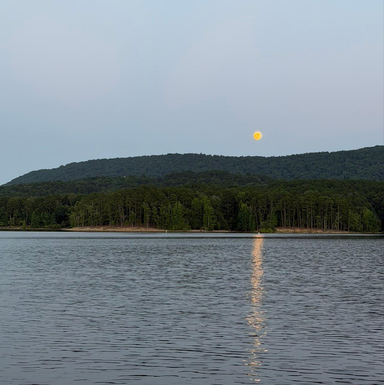 The Moon over Mount Ida, United States — full moon, Lunar Day 15