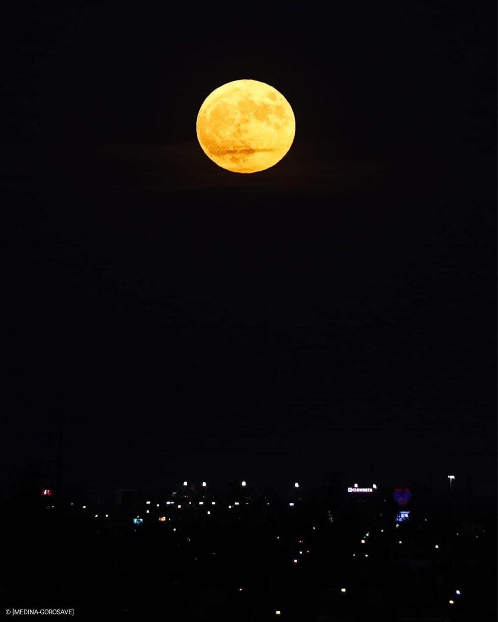 The Moon over Mexicali, México — full moon, Lunar Day 16