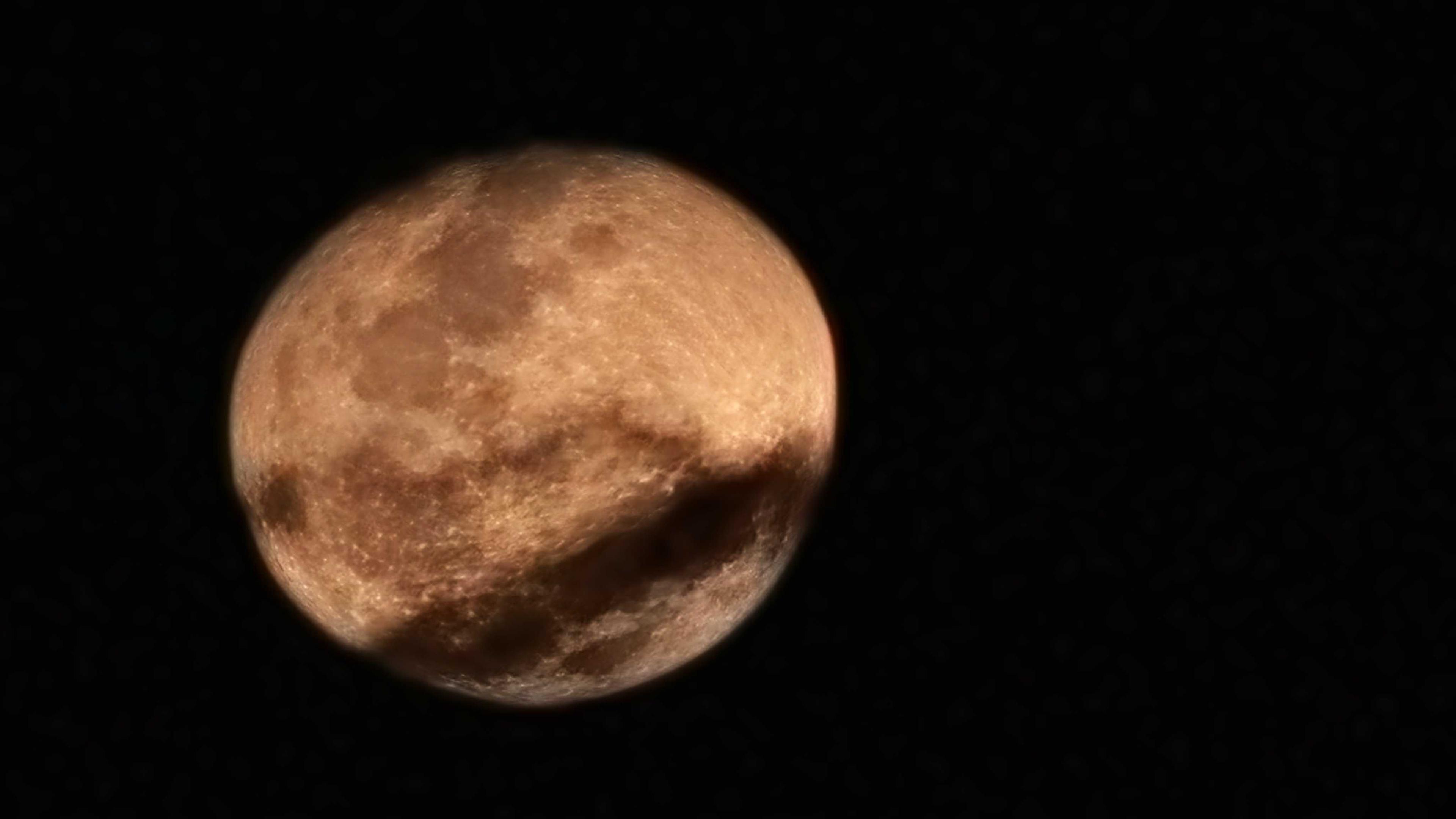The Moon over San Isidro de El General, Costa Rica — waning gibbous, Lunar Day 17