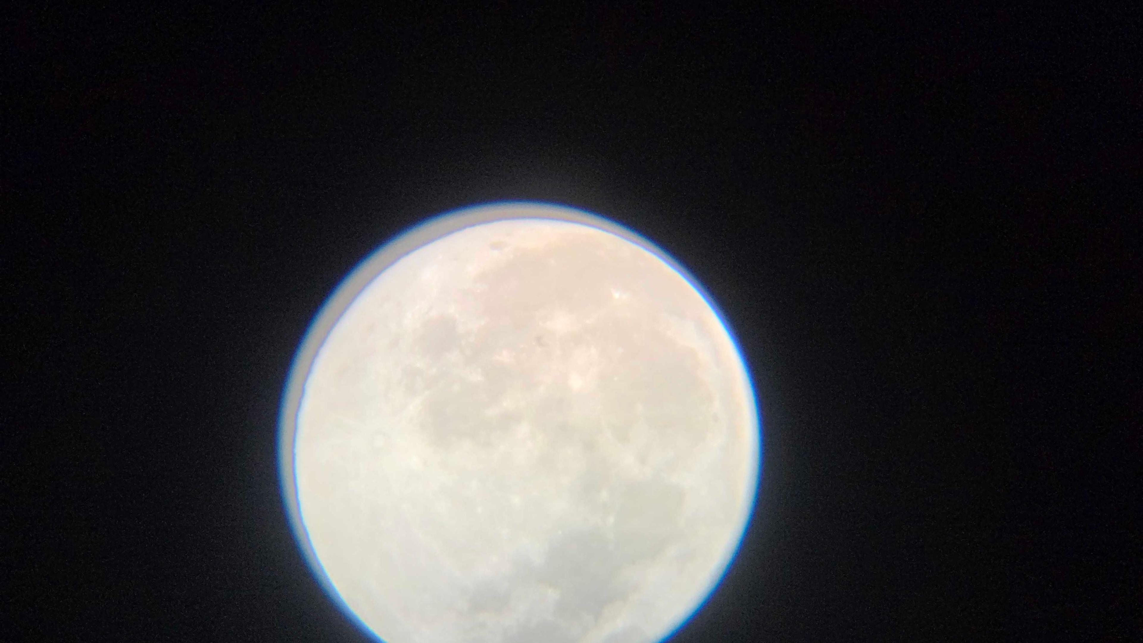 The Moon over 아산시, 대한민국 — full moon, Lunar Day 16