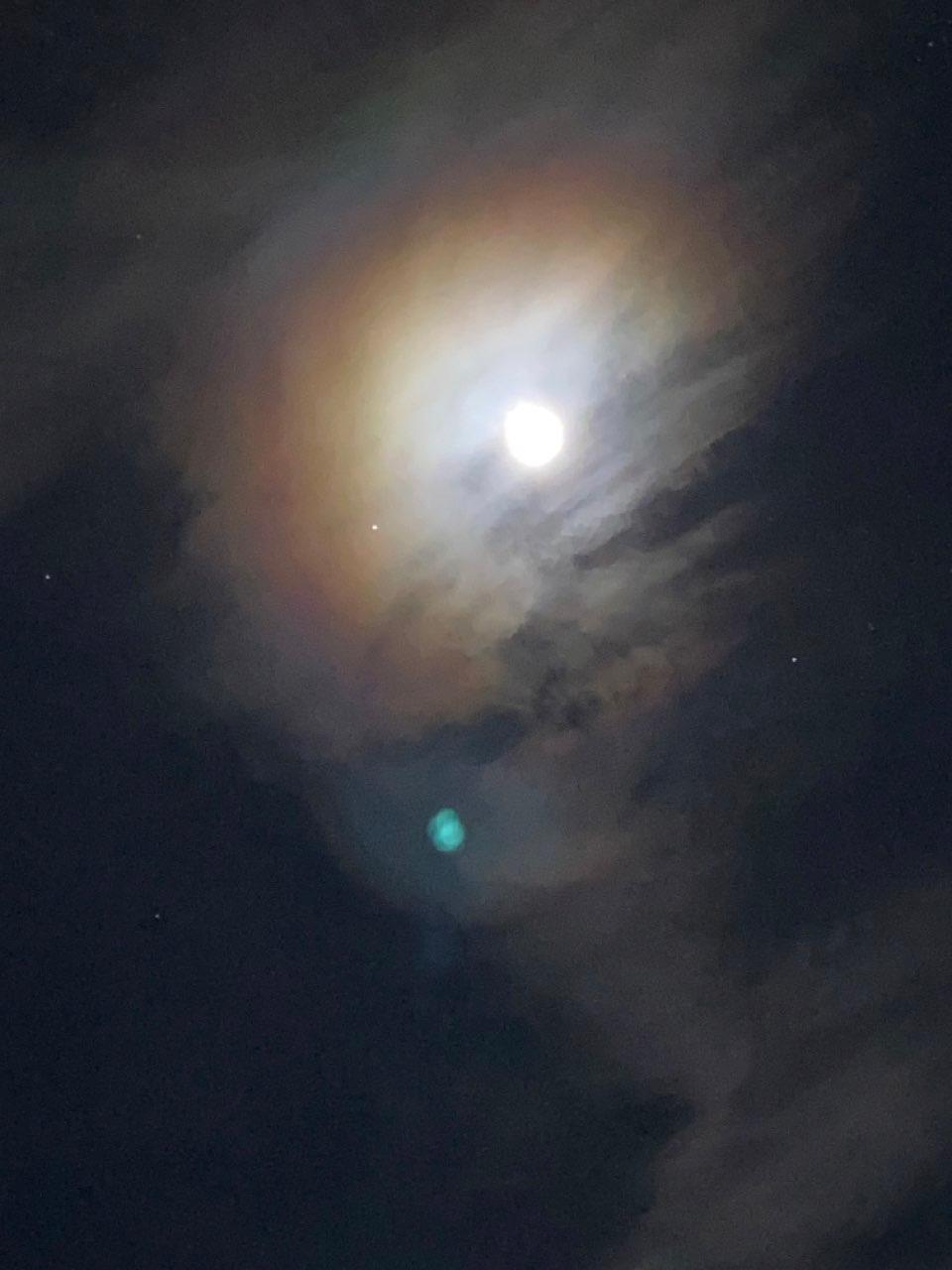 The Moon over Lychen, Deutschland — full moon, Lunar Day 15