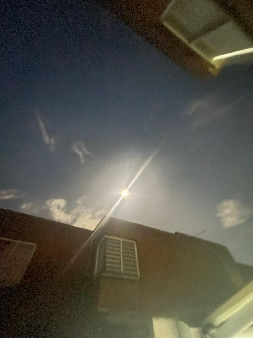 The Moon over Bogotá, Colombia — waxing gibbous, Lunar Day 13