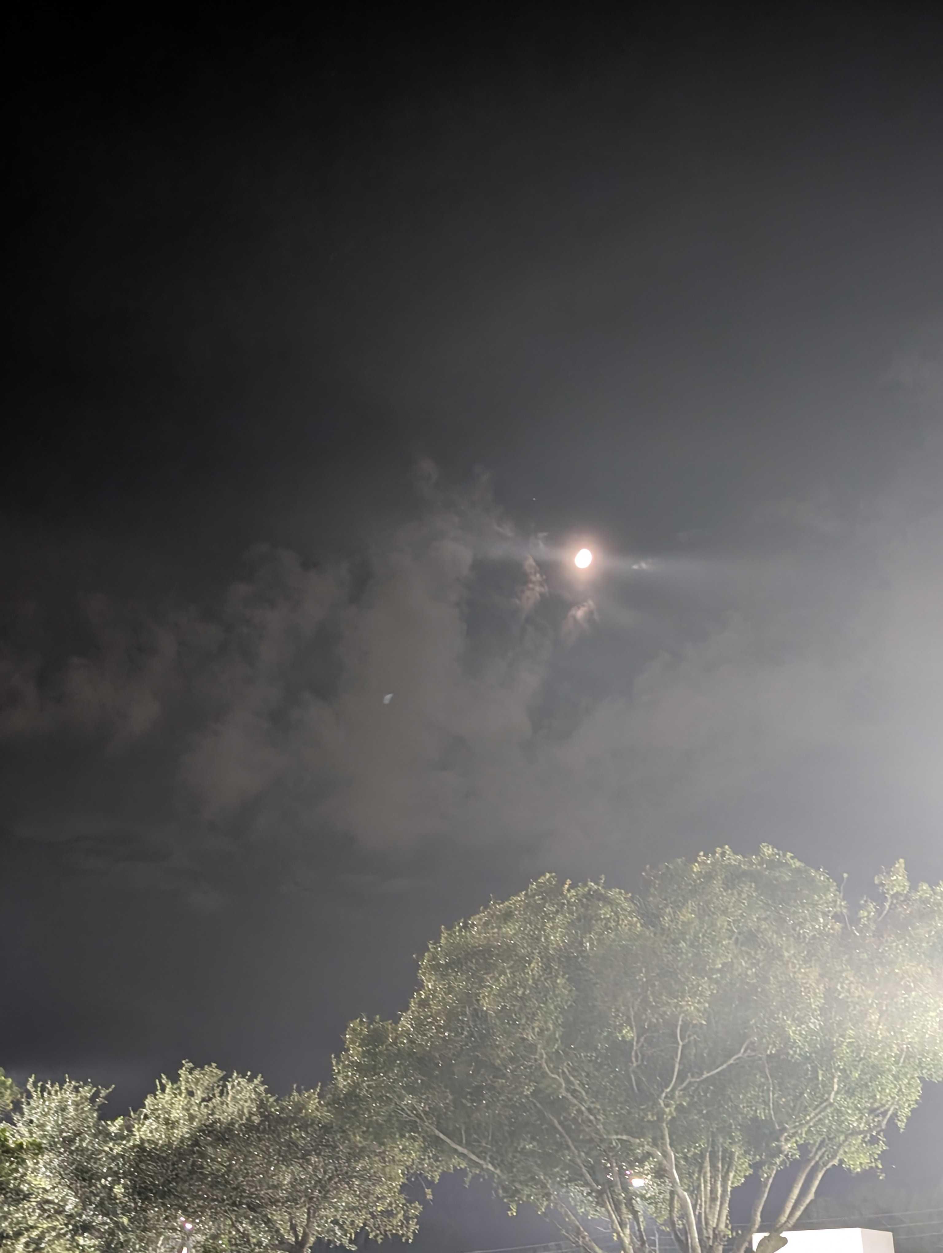 The Moon over Port St. Lucie, United States — first quarter, Lunar Day 10