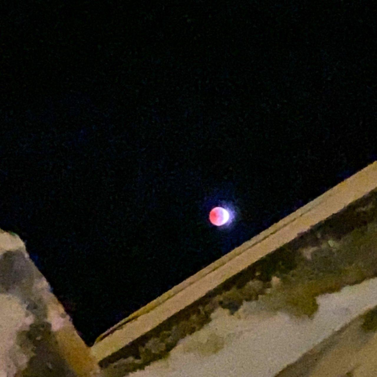 The Moon over Rivière-Pilote, Martinique — full moon, Lunar Day 16