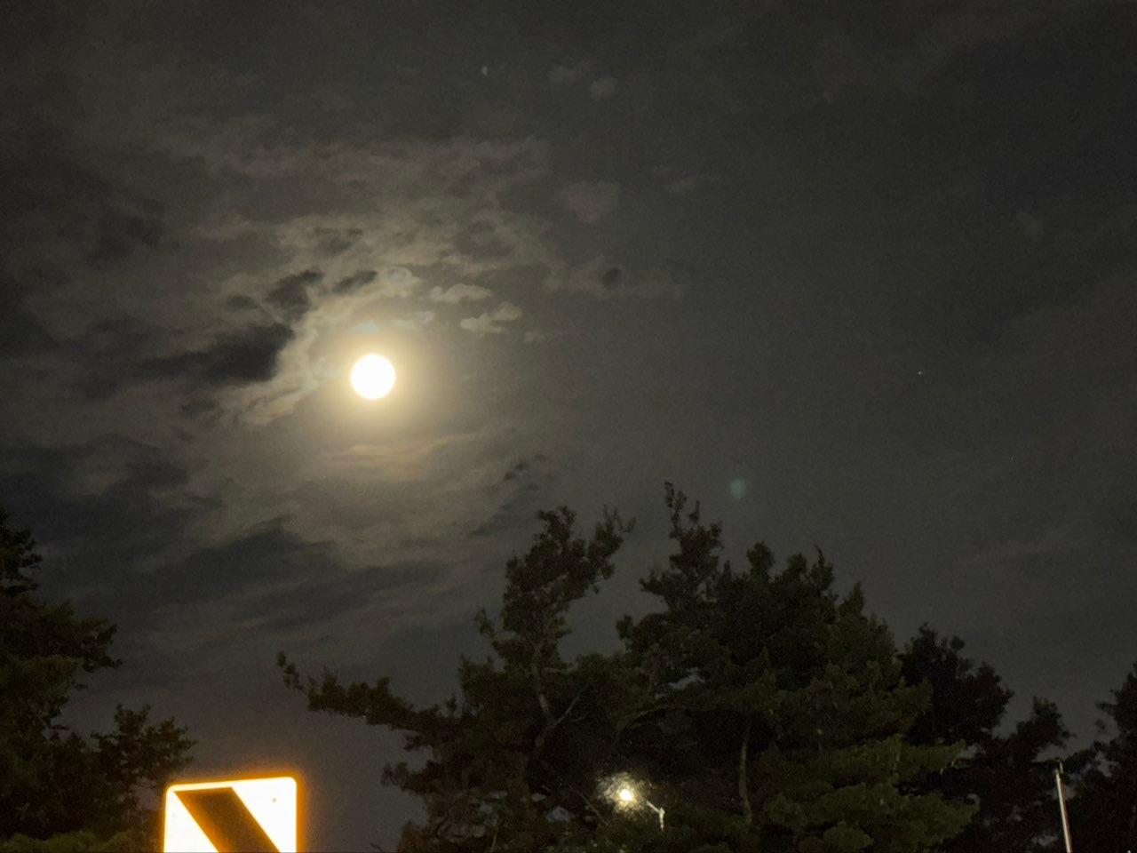 The Moon over North Haven, United States — full moon, Lunar Day 15