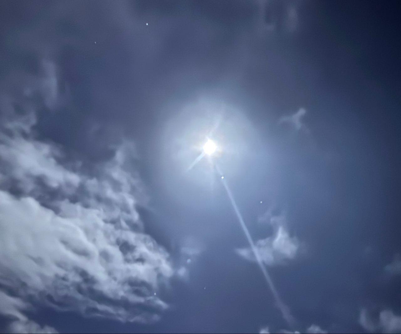 The Moon over Stedum, Netherlands — full moon, Lunar Day 15