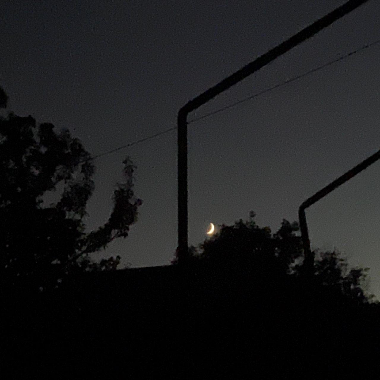 The Moon over Tbilisi, Georgia — waxing crescent, Lunar Day 5