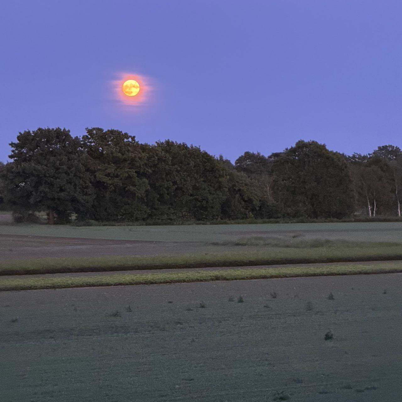 The Moon over Halstenbek, Deutschland — full moon, Lunar Day 15