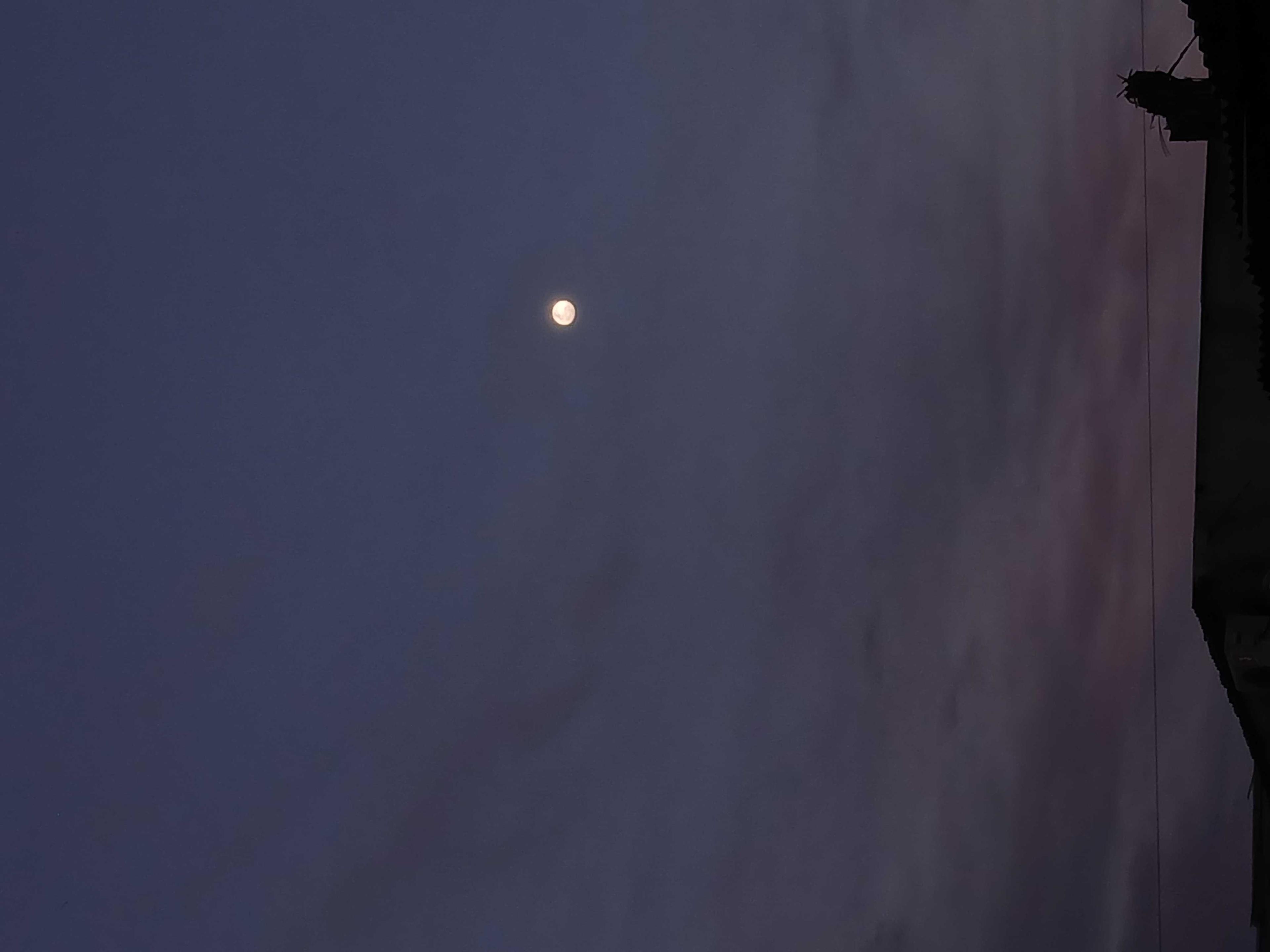 The Moon over Montevideo, Uruguay — full moon, Lunar Day 15
