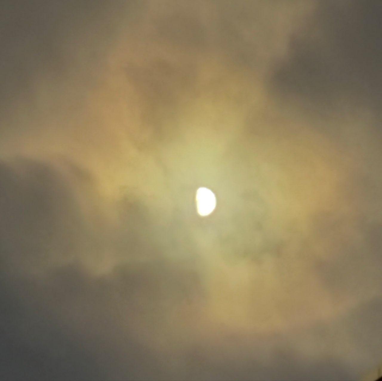 The Moon over Gardner, United States — waxing gibbous, Lunar Day 10