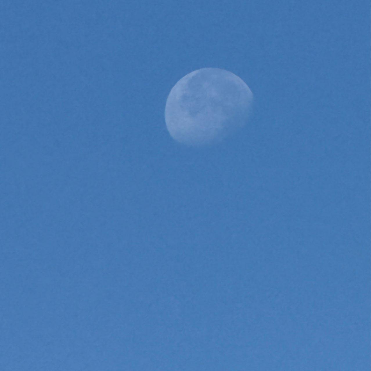The Moon over Ladue, United States — waning gibbous, Lunar Day 19