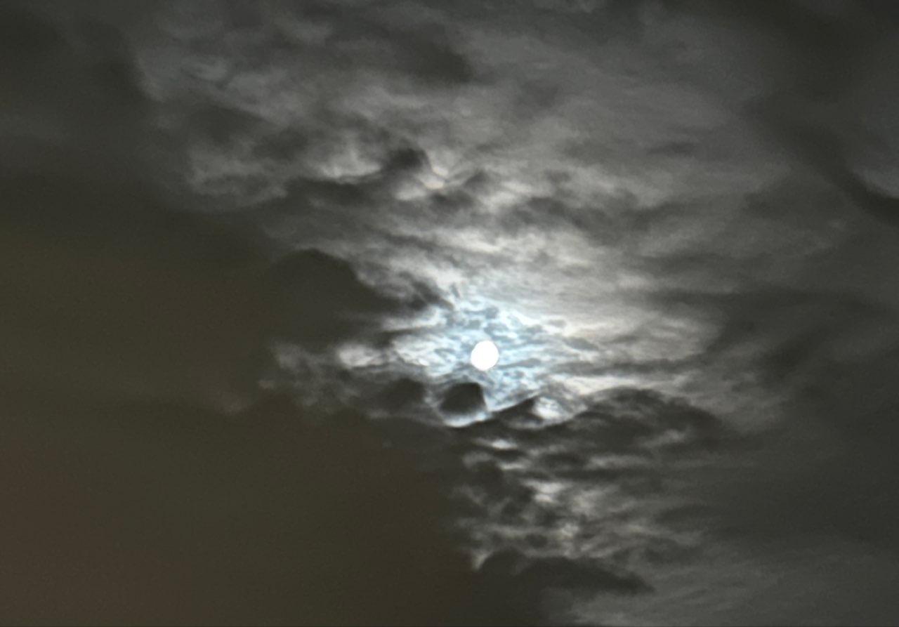 The Moon over Järfälla, Sweden — full moon, Lunar Day 15