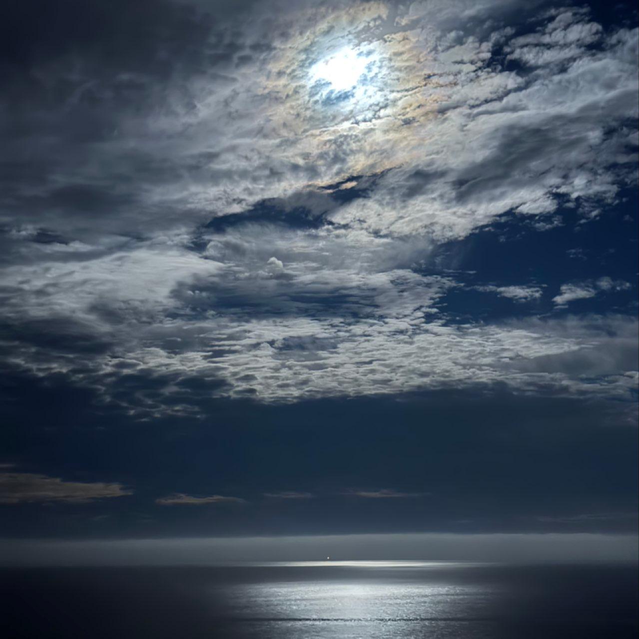 The Moon over Dana Point, United States — full moon, Lunar Day 17