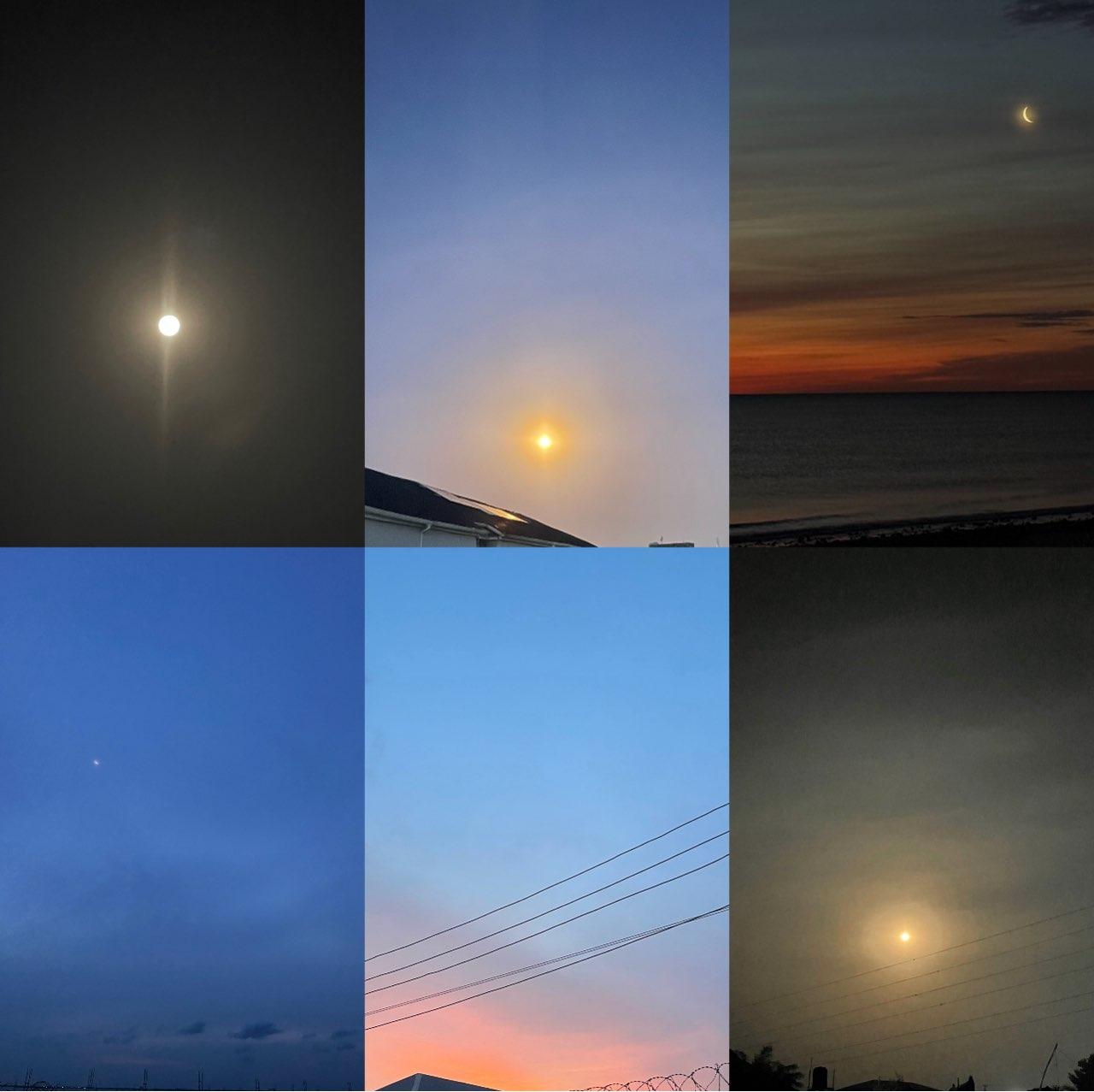 The Moon over Eti-Osa, Nigeria — waning gibbous, Lunar Day 17