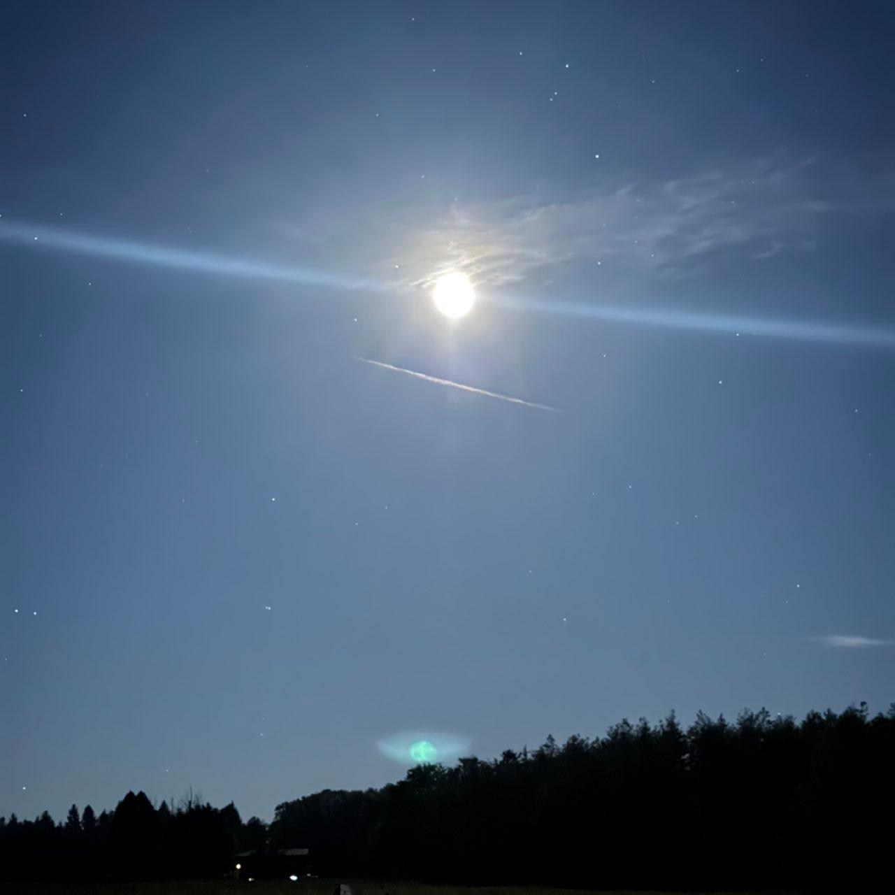 The Moon over Girard, United States — full moon, Lunar Day 15