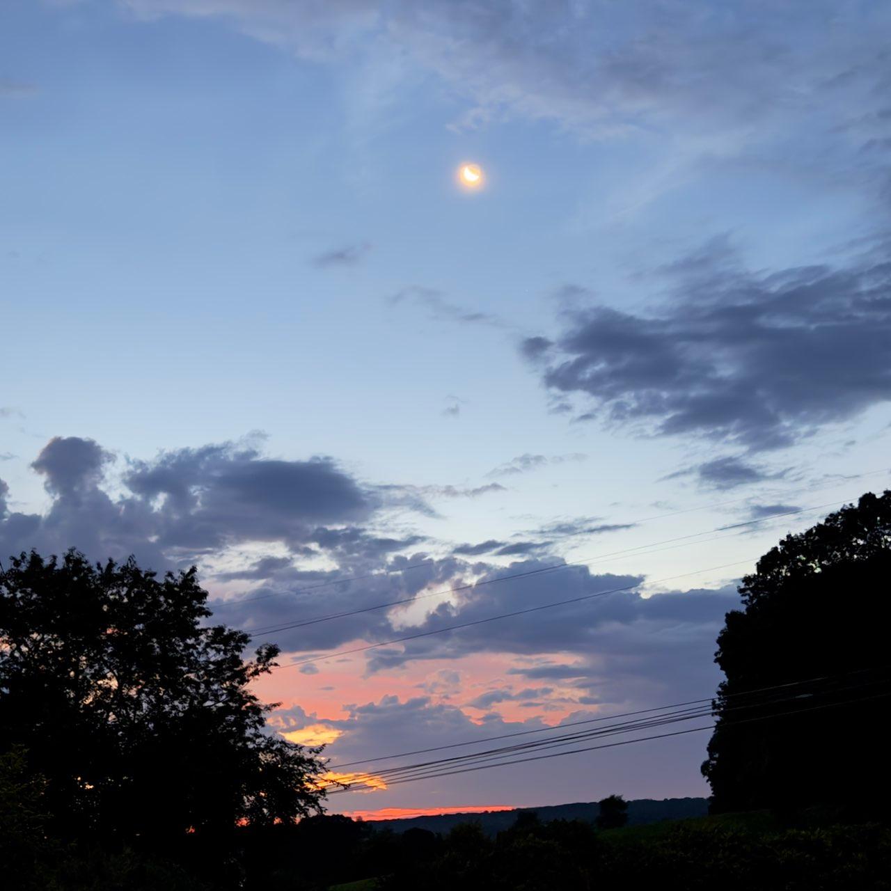 The Moon over North Haven, United States — new moon, Lunar Day 1