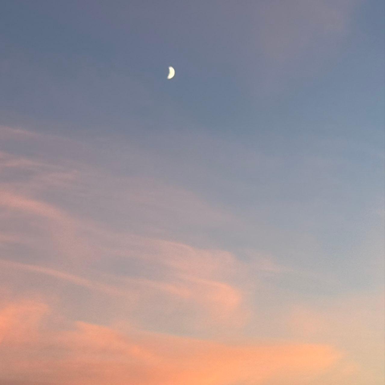 The Moon over Des Moines, United States — first quarter, Lunar Day 7