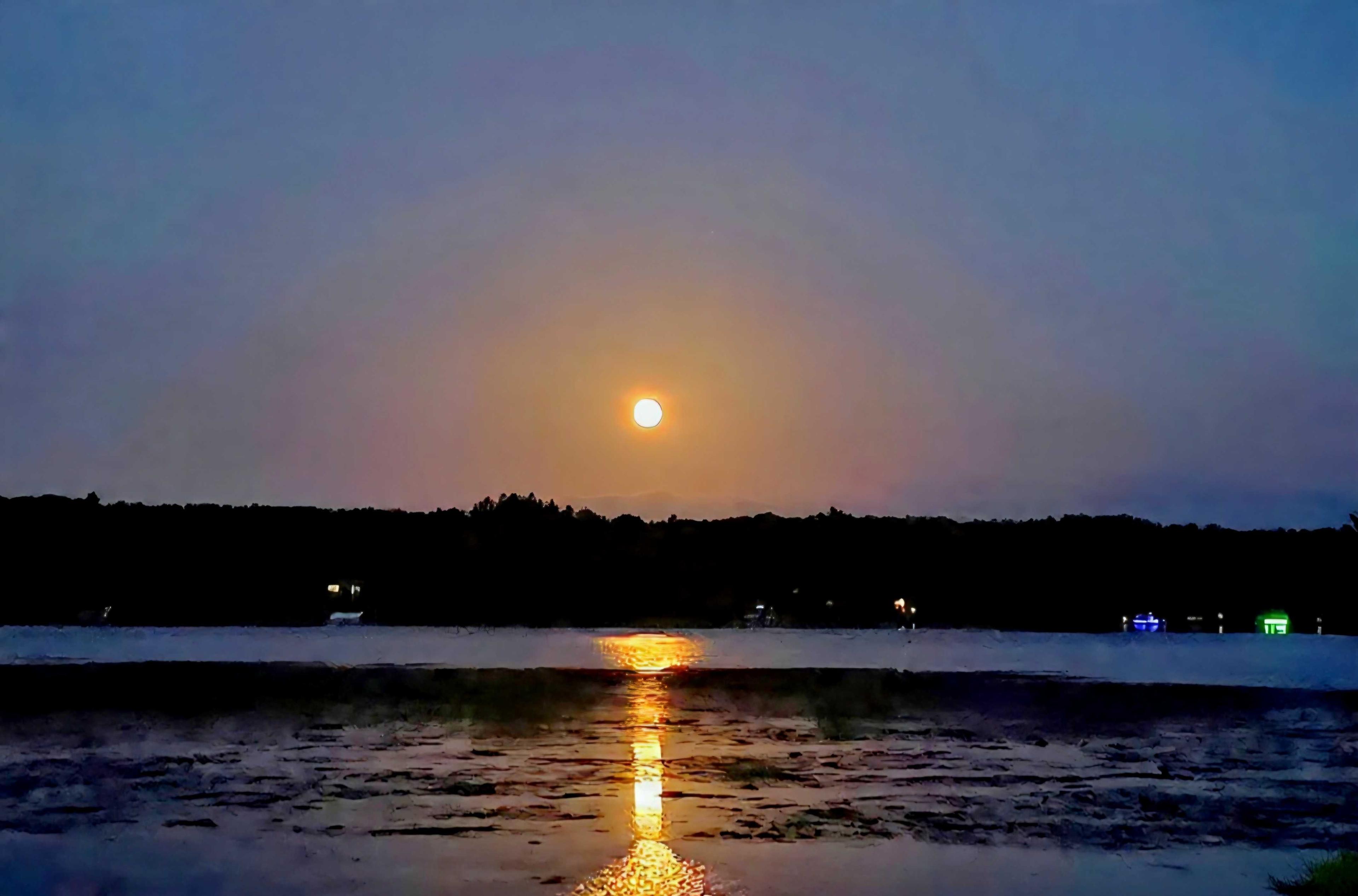 The Moon over Montello, United States — full moon, Lunar Day 16