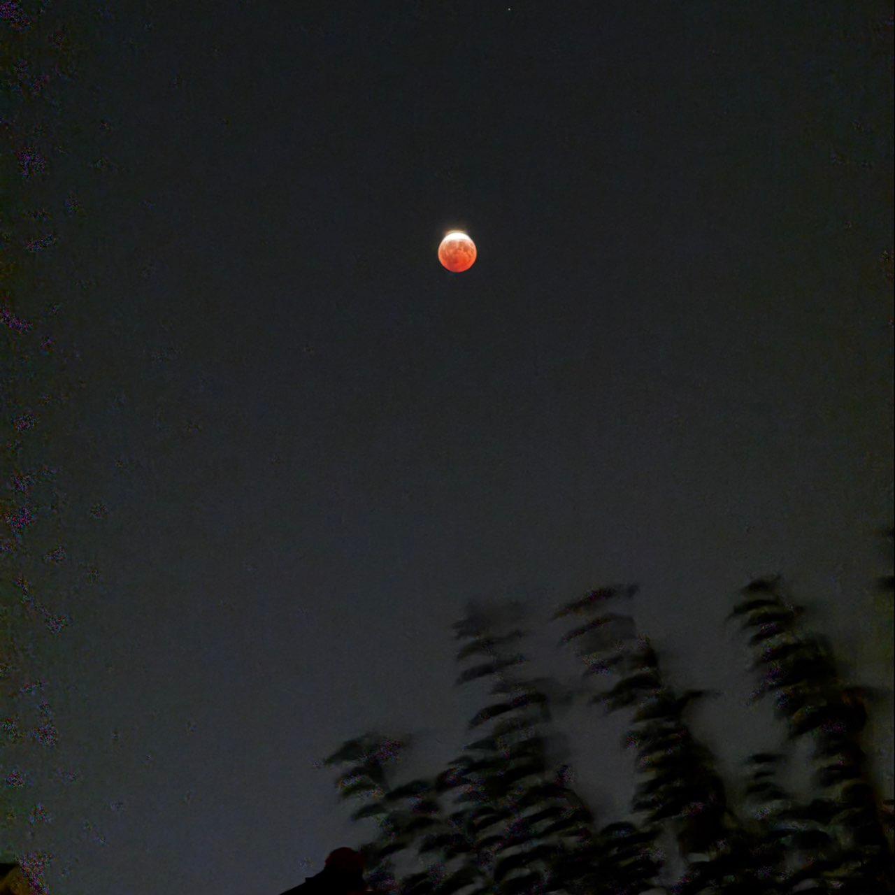 The Moon over Calgary, Canada — full moon, Lunar Day 16