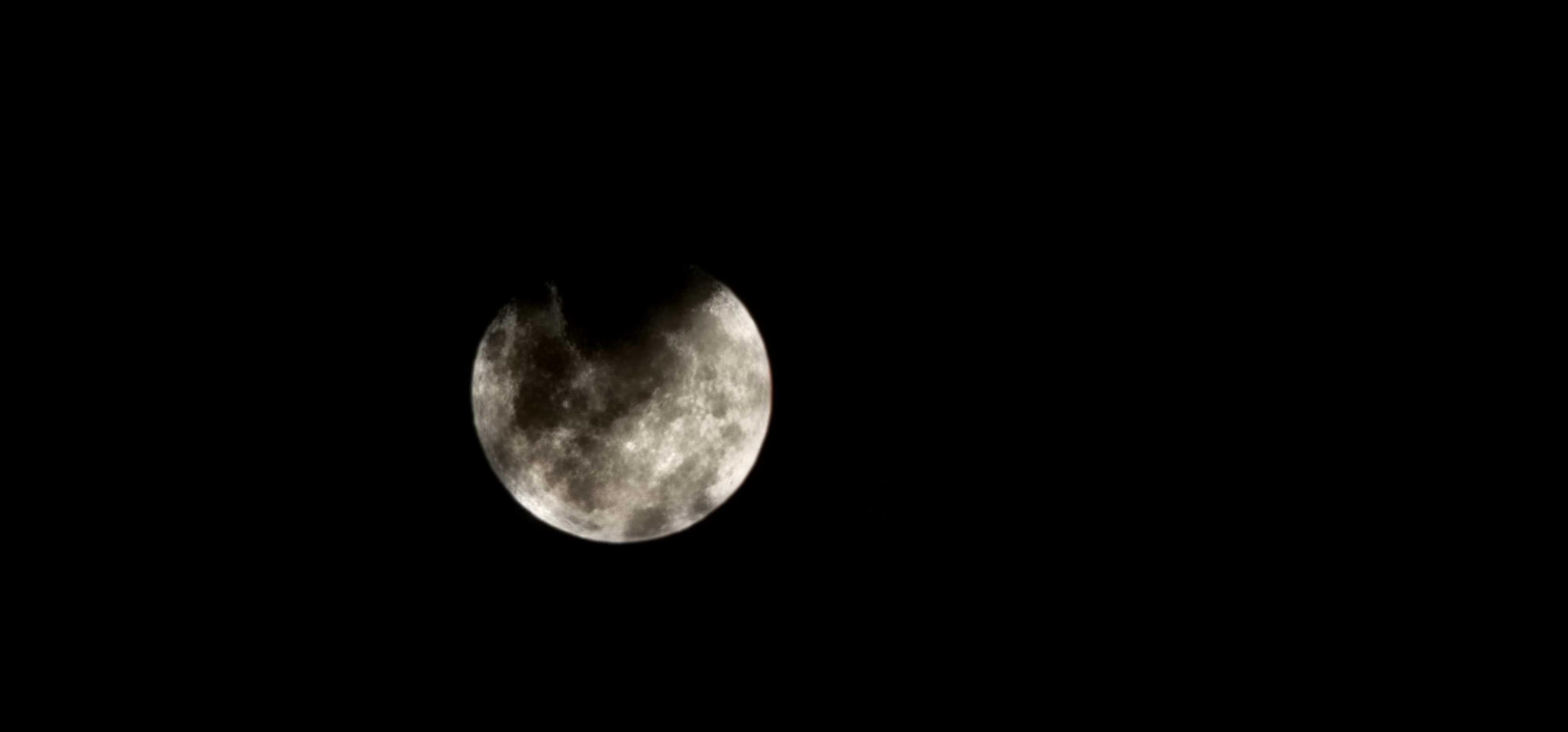 The Moon over Ciudad de México, México — full moon, Lunar Day 17