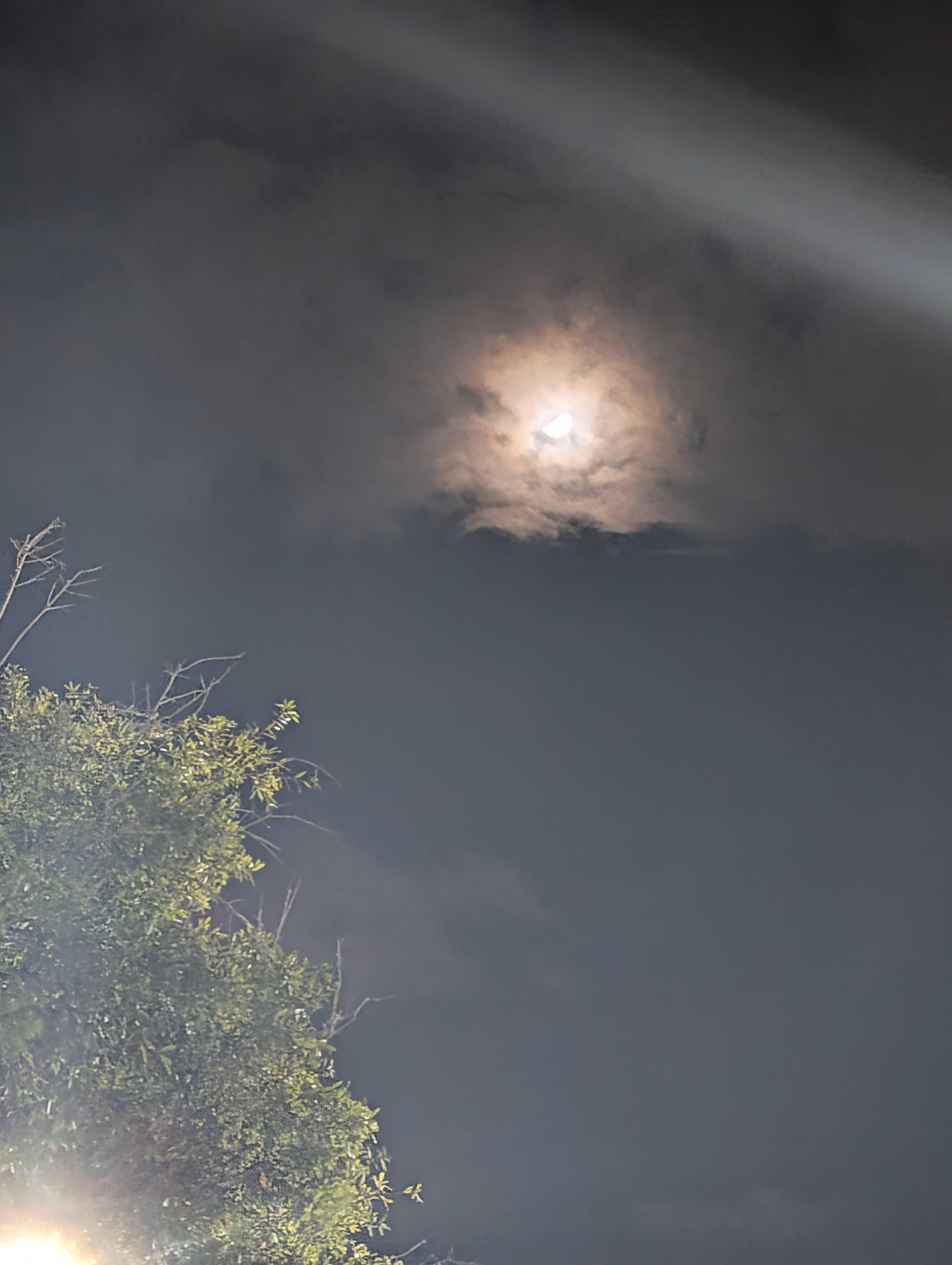 The Moon over Port St. Lucie, United States — first quarter, Lunar Day 9