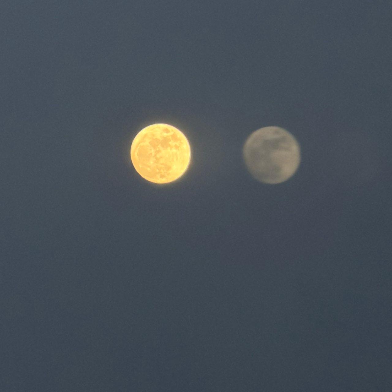 The Moon over Deva, Romania — full moon, Lunar Day 14