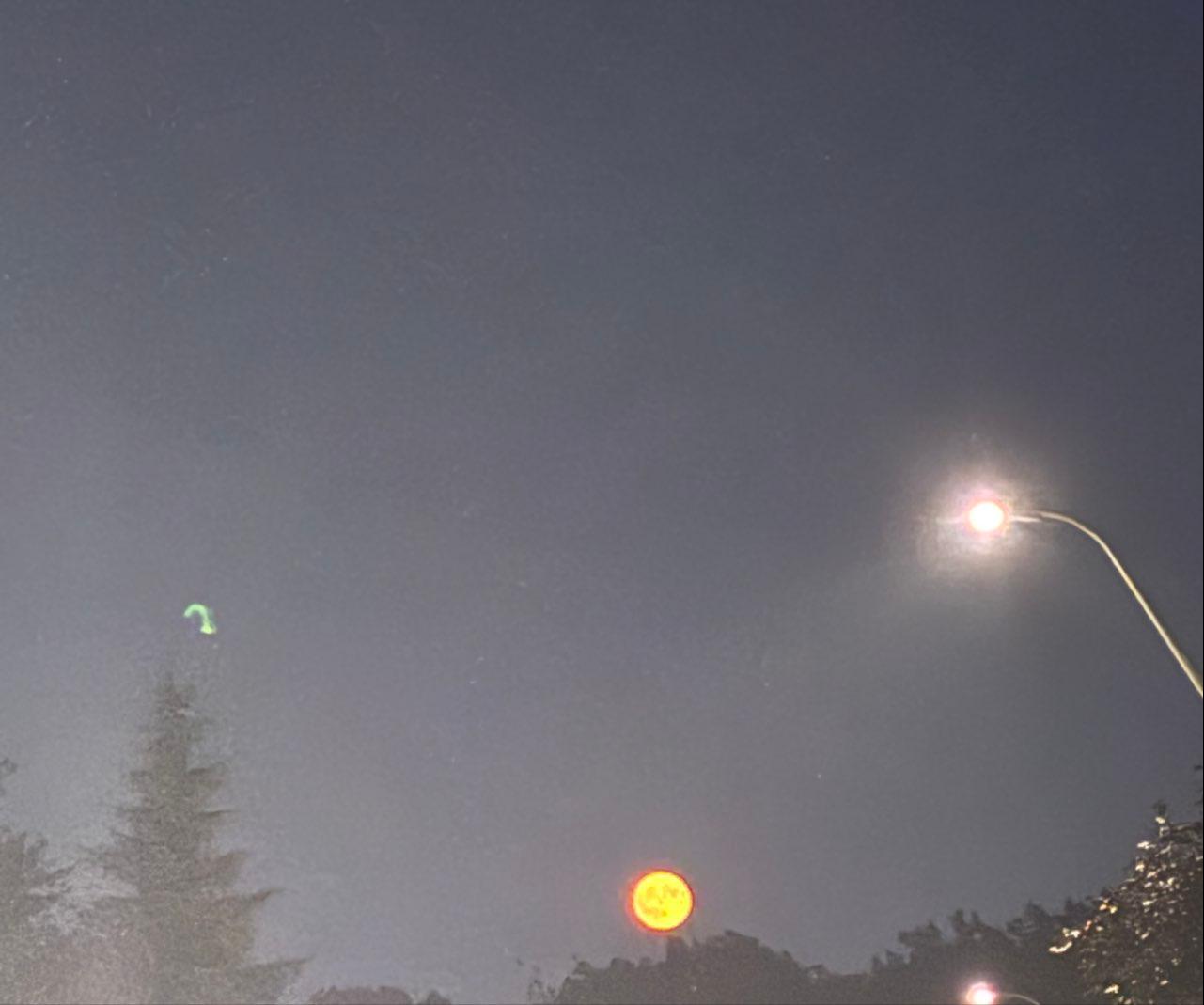 The Moon over Hamilton, Canada — full moon, Lunar Day 16