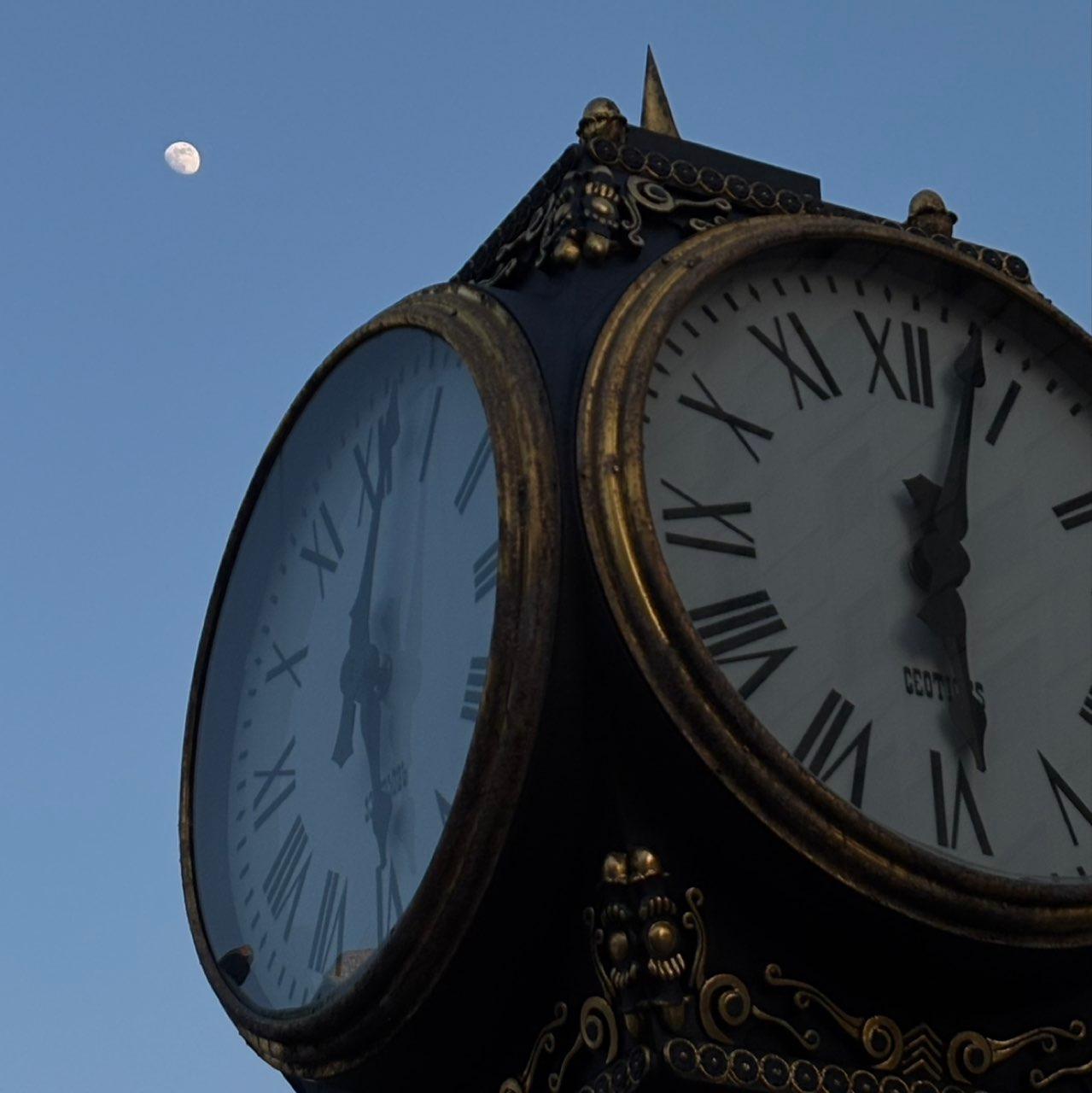The Moon over Batumi, Georgia — waxing gibbous, Lunar Day 13