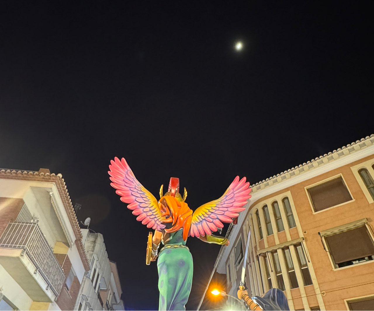 The Moon over L’Eliana, España — first quarter, Lunar Day 8