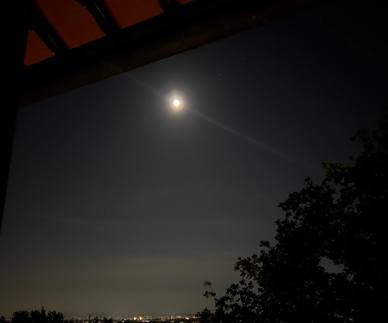 The Moon over Prato, Italia — full moon, Lunar Day 14