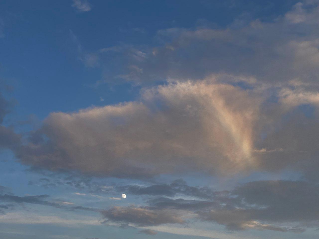The Moon over Miramar, México — full moon, Lunar Day 13