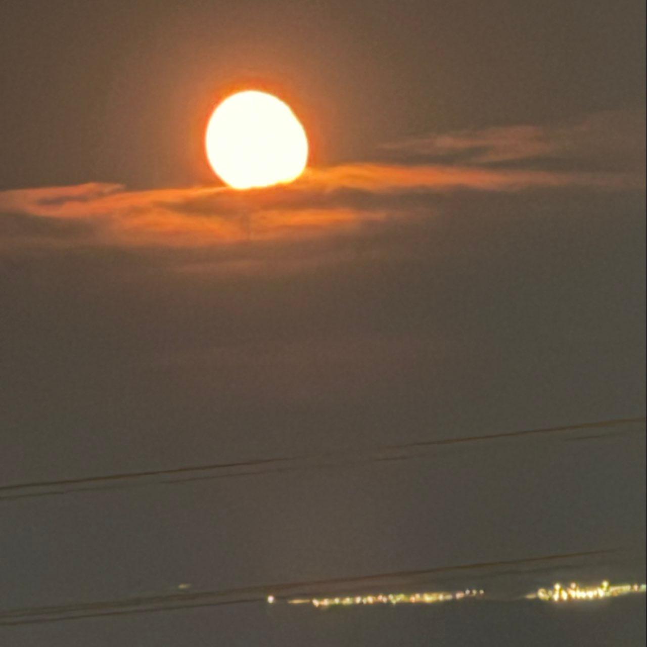 The Moon over Las Vegas, United States — waning gibbous, Lunar Day 19
