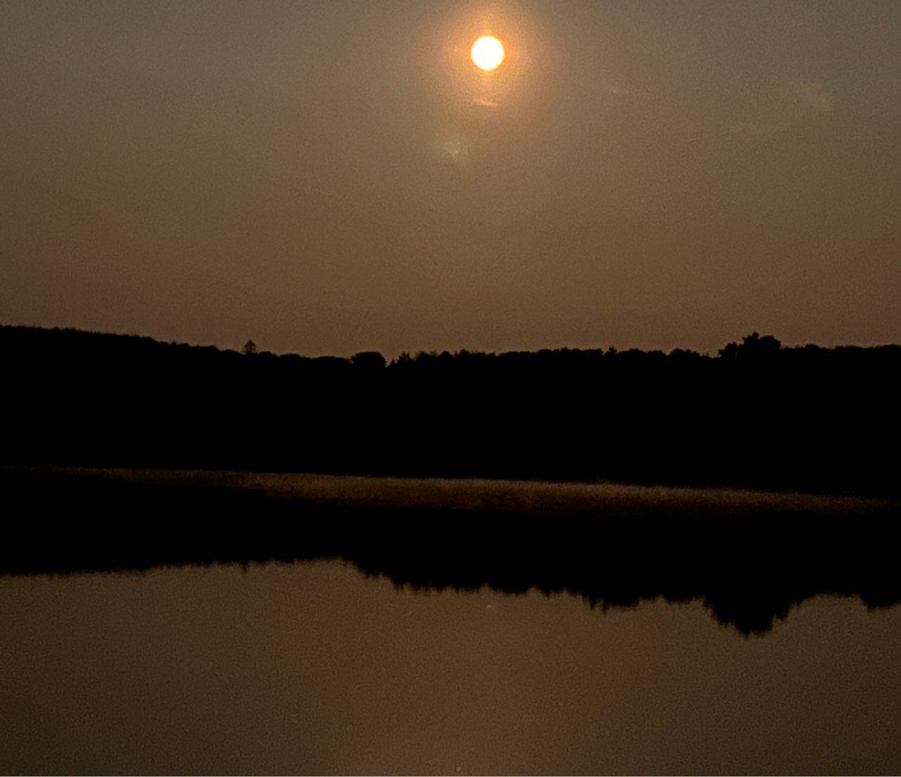 The Moon over Ouroux-en-Morvan, France — full moon, Lunar Day 16