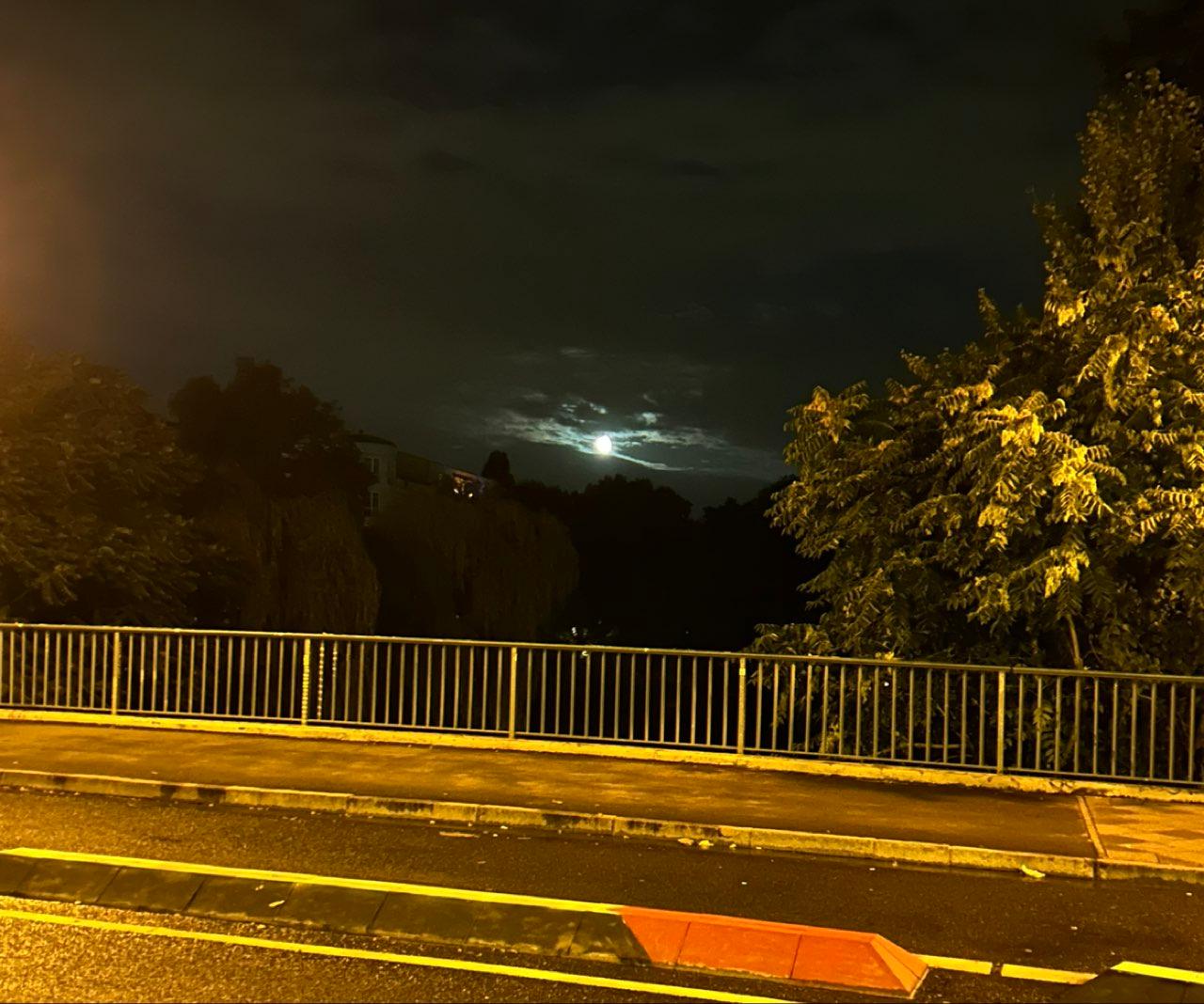 The Moon over Berlin, Germany — waning gibbous, Lunar Day 21
