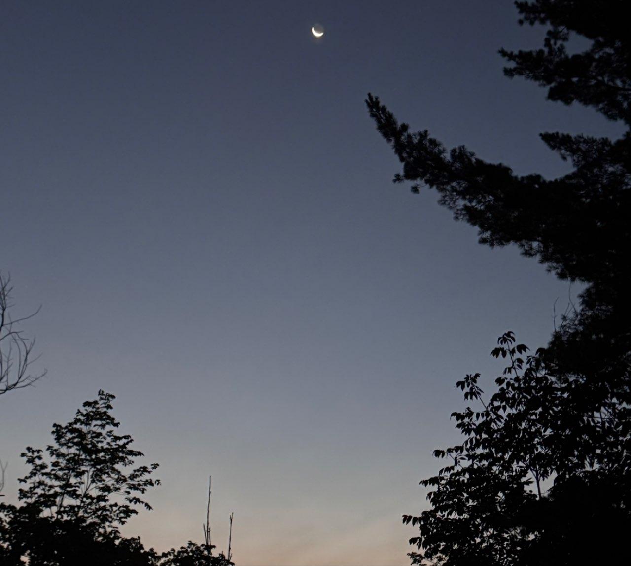 The Moon over Brecksville, United States — waning crescent, Lunar Day 27