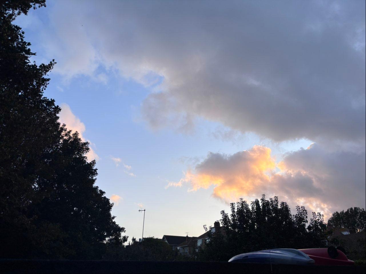 The Moon over Weymouth, United Kingdom — waning crescent, Lunar Day 26