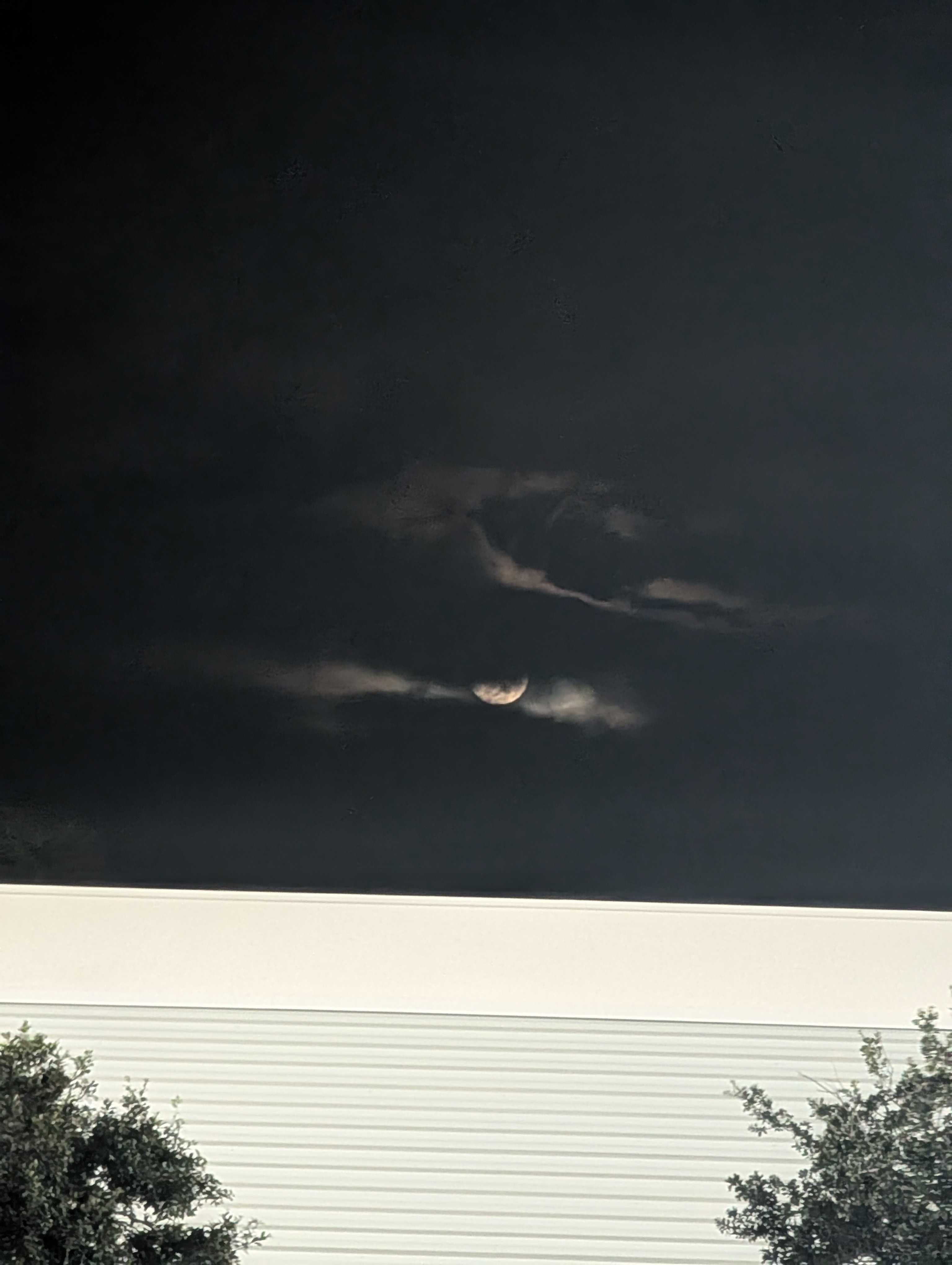 The Moon over Port St. Lucie, United States — first quarter, Lunar Day 9