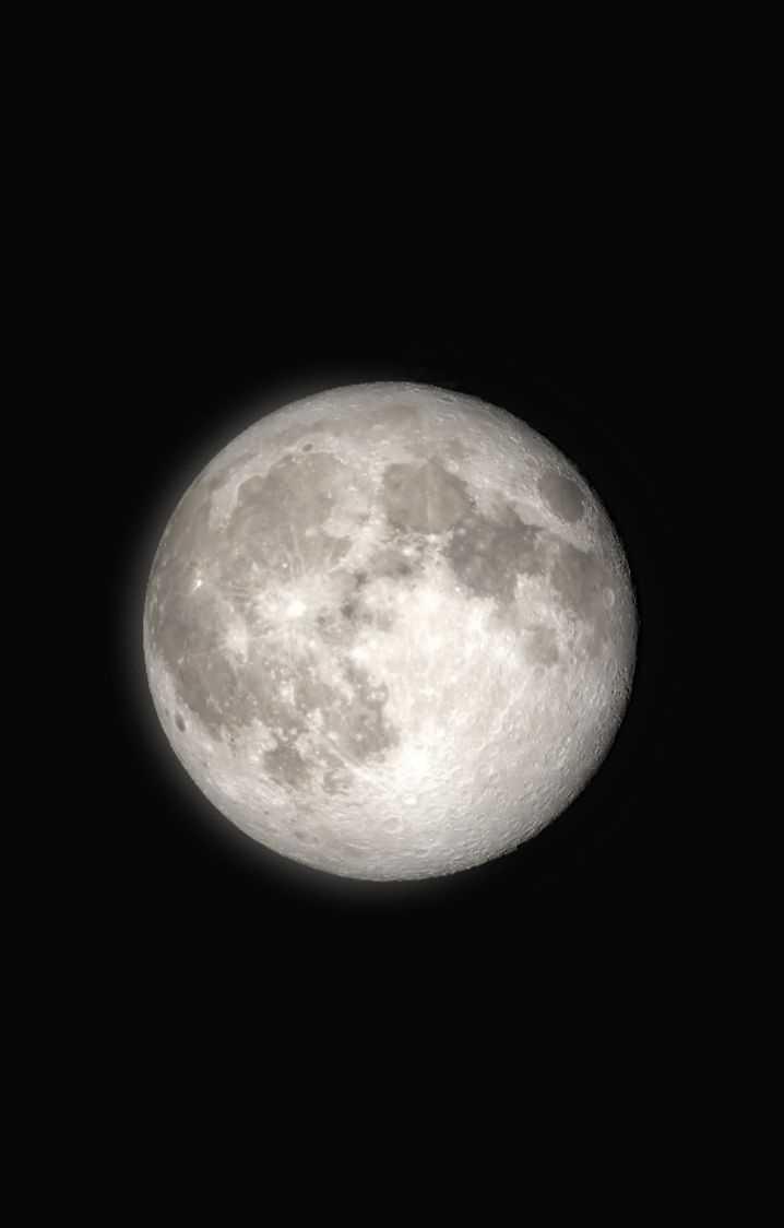 The Moon over Englewood, United States — full moon, Lunar Day 17