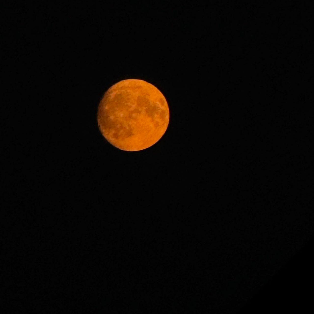 The Moon over Kliukai, Lithuania — full moon, Lunar Day 15