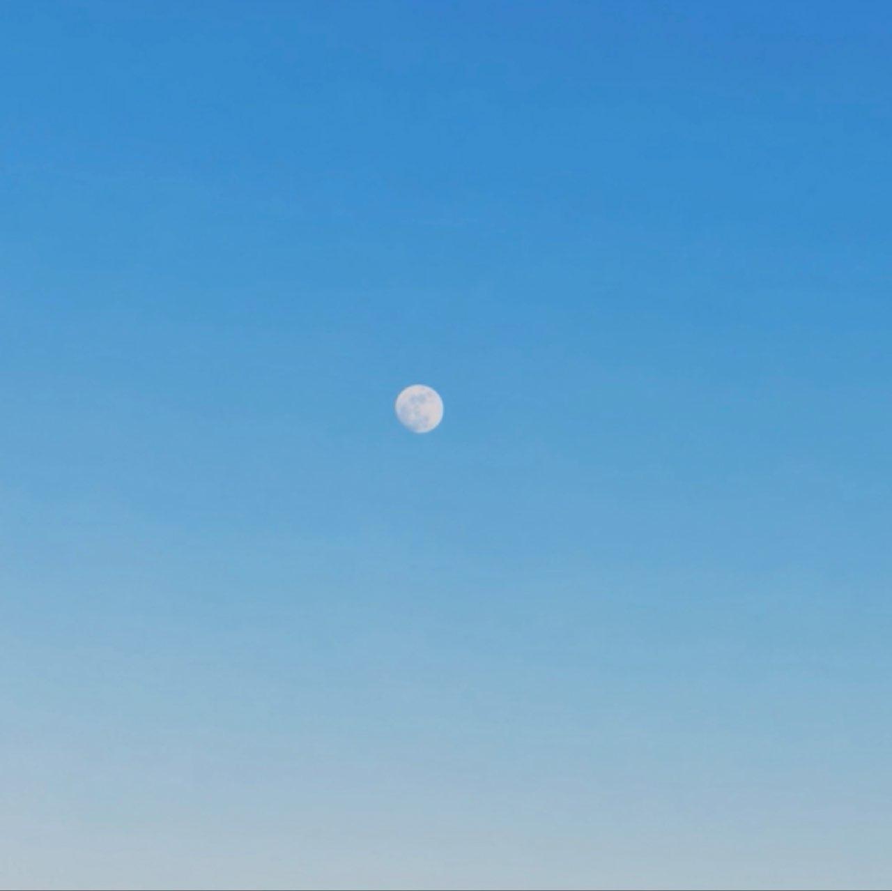 The Moon over Batumi, Georgia — full moon, Lunar Day 17