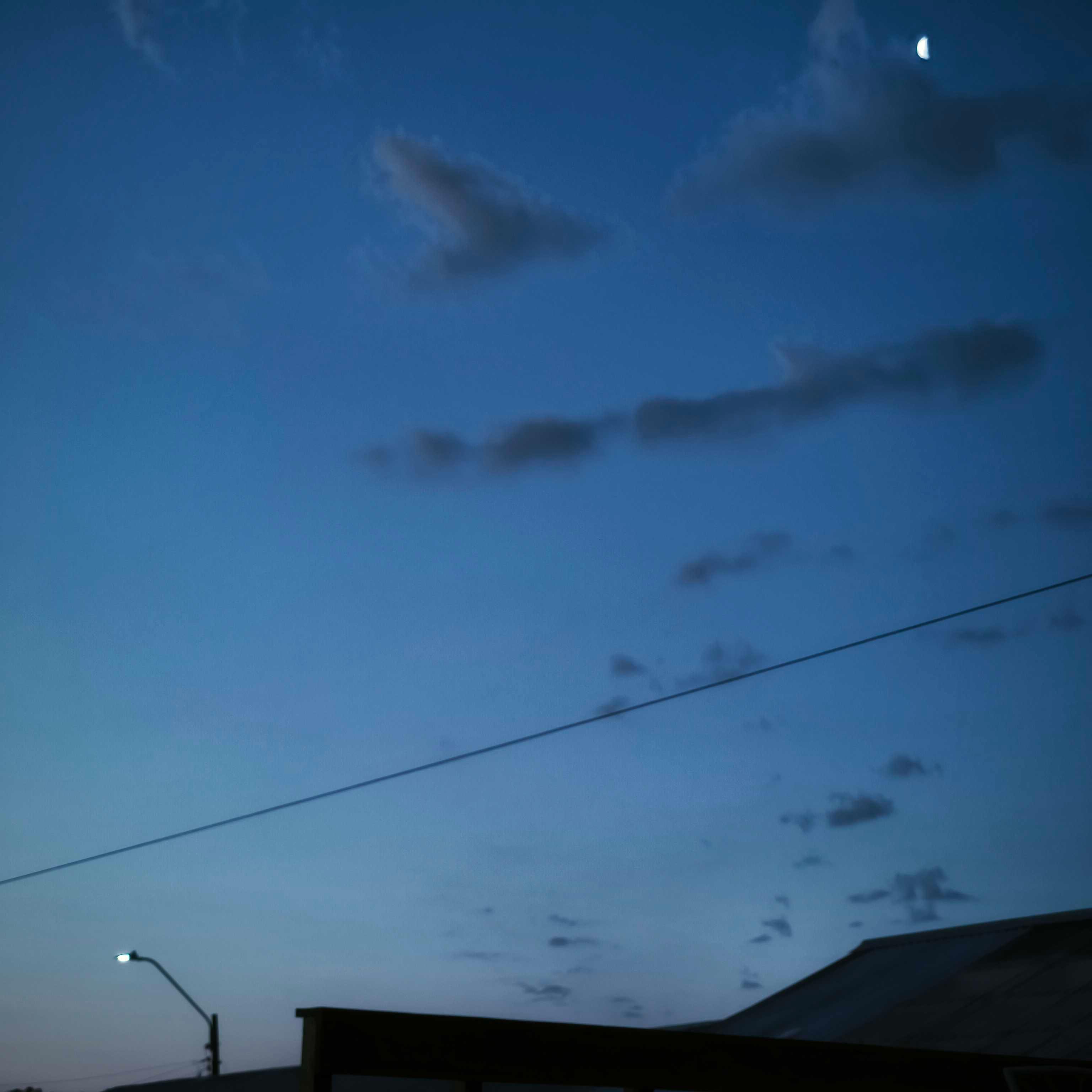 The Moon over Chanco, Chile — first quarter, Lunar Day 8