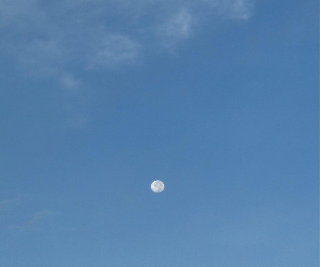 The Moon over Veracruz, México — waning gibbous, Lunar Day 18