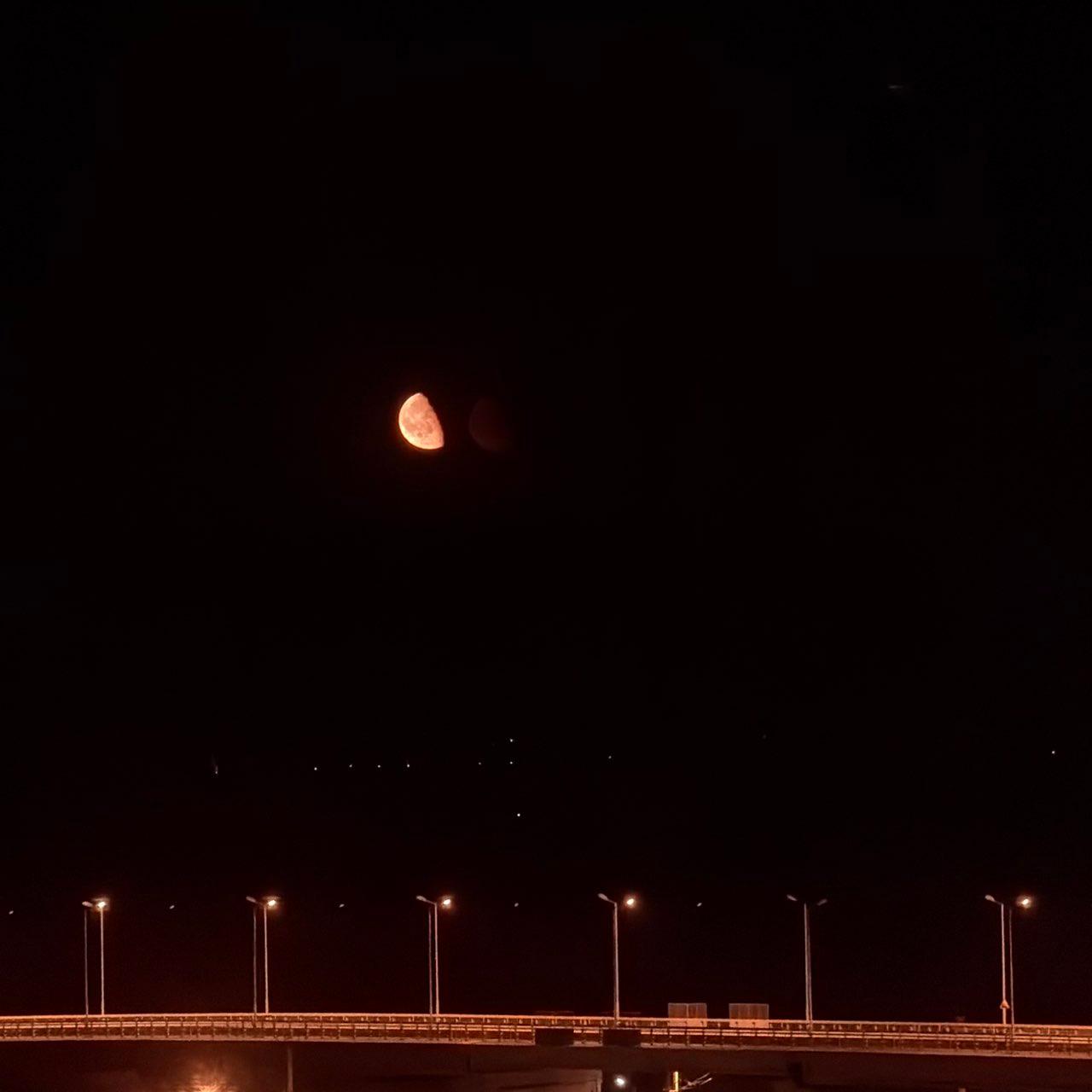 The Moon over Deva, Romania — last quarter, Lunar Day 22