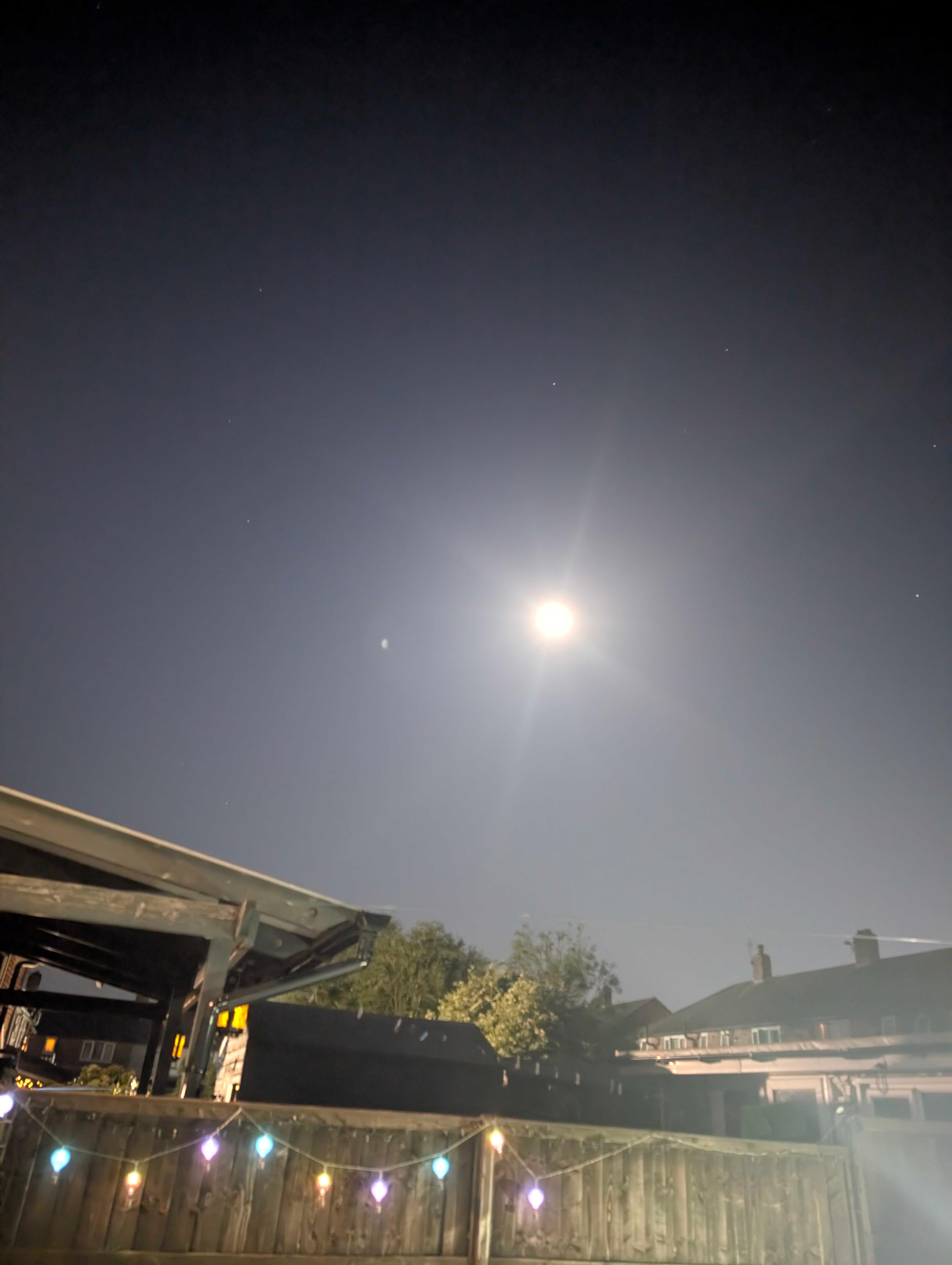 The Moon over St Helens, United Kingdom — first quarter, Lunar Day 9