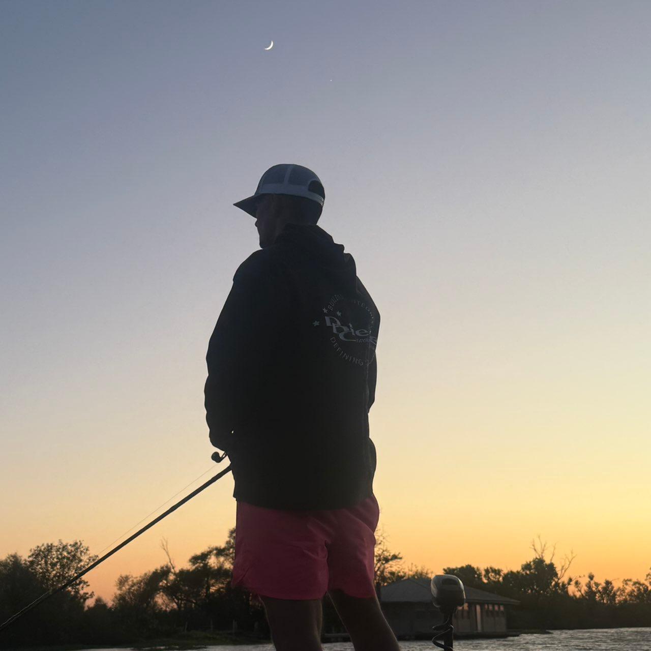 The Moon over Lodi, United States — waxing crescent, Lunar Day 4