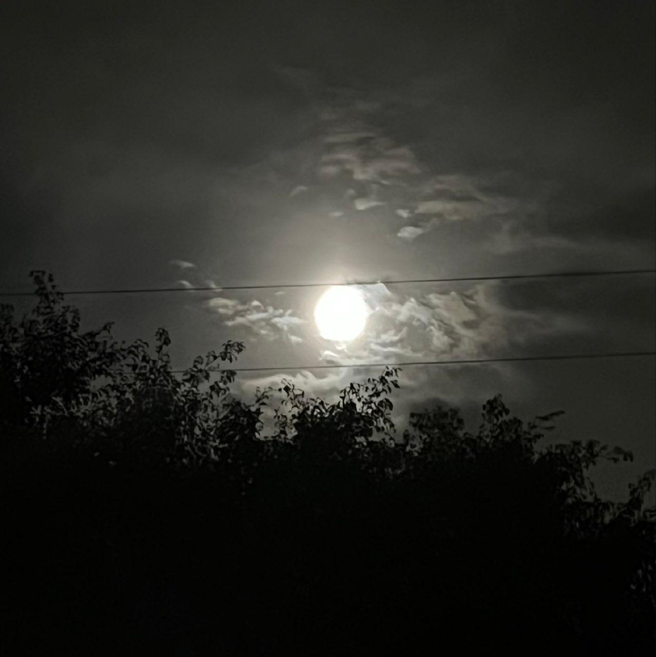 The Moon over Norwalk, United States — full moon, Lunar Day 17