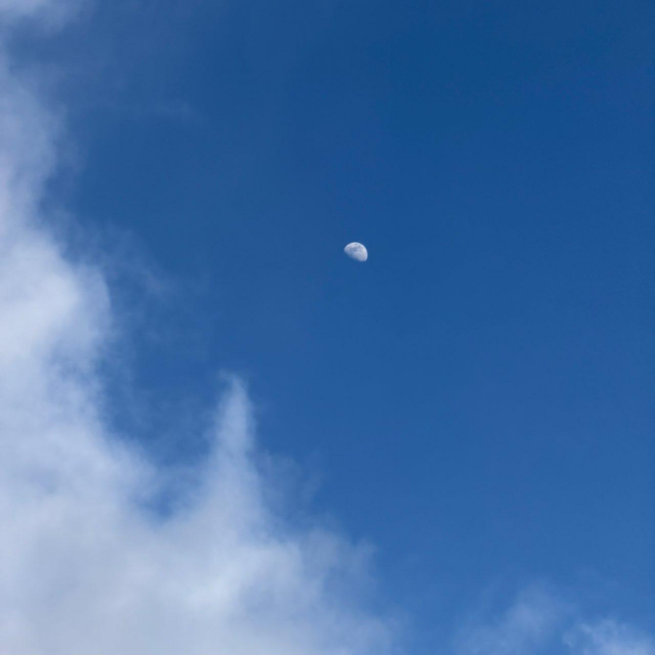 The Moon over Feusisberg, Schweiz — waxing gibbous, Lunar Day 10
