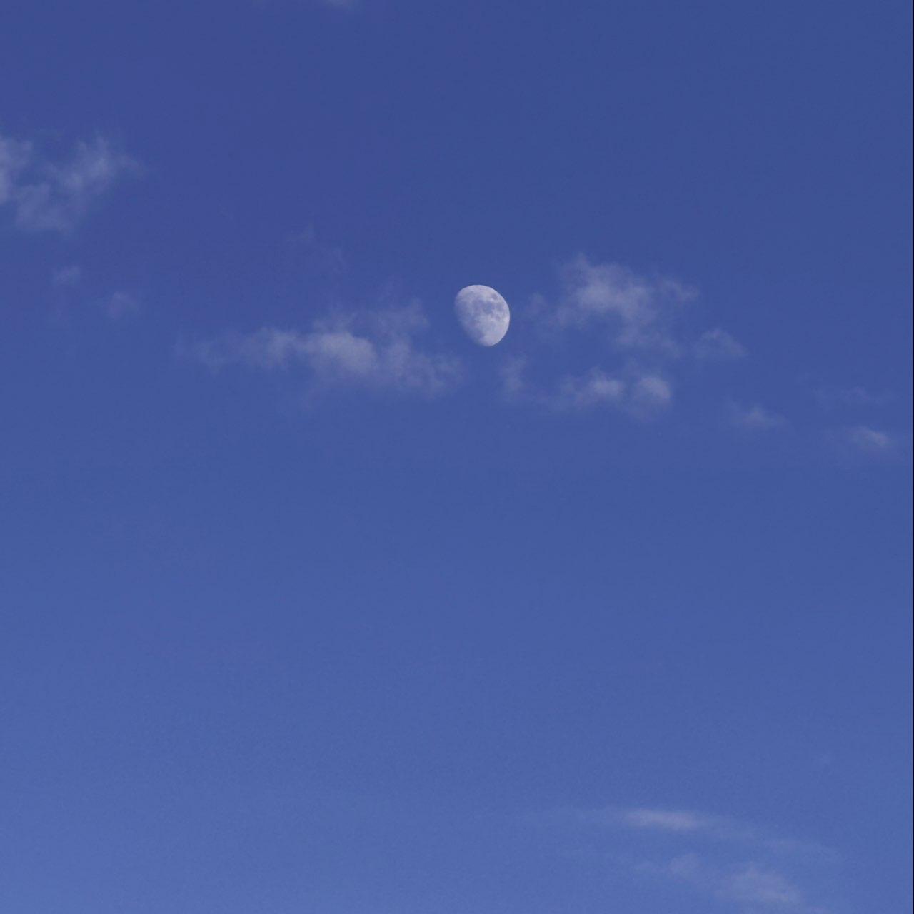 The Moon over El Paso, United States — waxing gibbous, Lunar Day 12